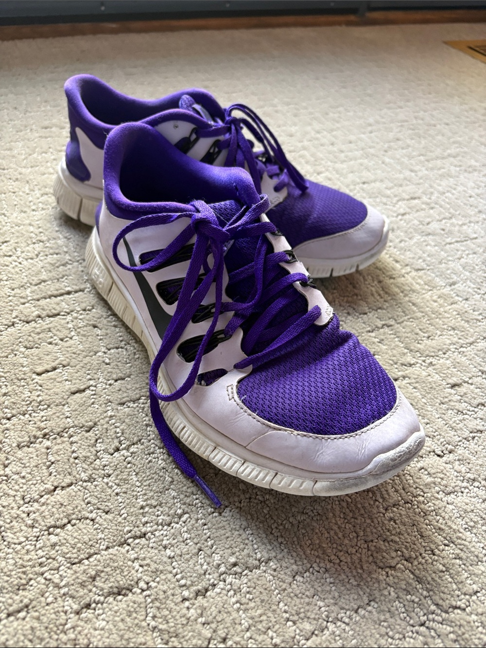 Nike Women’s Purple and White Training Sneakers